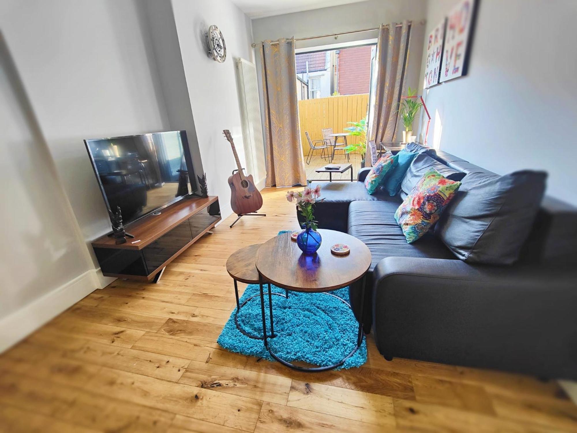 Modern Central Brighton Patio Flat - Free Parking! Luaran gambar